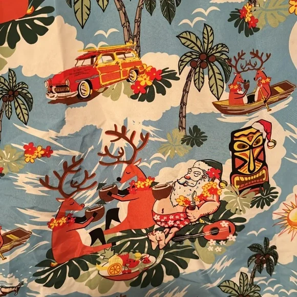 Men's Santa Hawaiian shirt Sz 3XL - Picture 5 of 7
